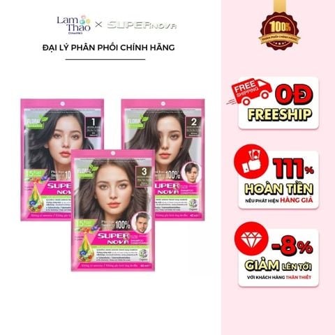 Dầu Gội Nhuộm Dưỡng Supernova Floral Organic 