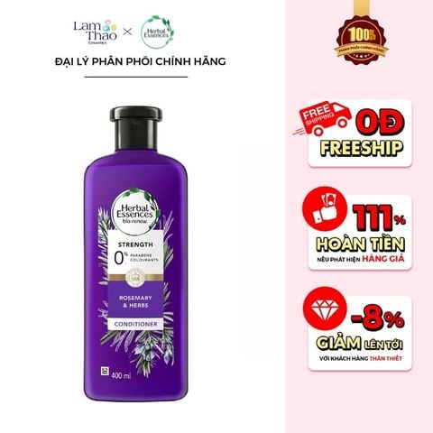  Dầu Xả Hương Thảo Và Thảo Mộc Herbal Essences Rosemary & Herbs Conditioner 