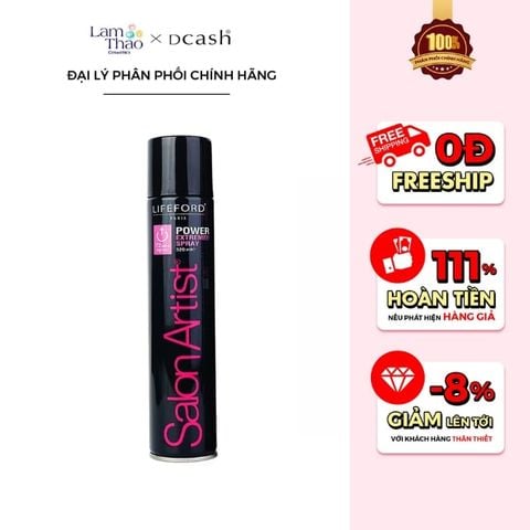  Keo Xịt Tạo Kiểu Tóc Lifeford Paris Salon Aritst Power Extreme Spray 