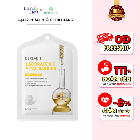  Mặt Nạ Hỗ Trợ Phục Hồi Hàng Rào Bảo Vệ Da Derladie Laboratorie Vital Barrier Solution Mask 