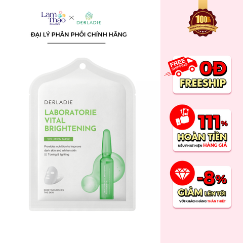  Mặt Nạ Hỗ Trợ Phục Hồi Da Xỉn Màu Derladie Laboratorie Vital Brightening Solution Mask 