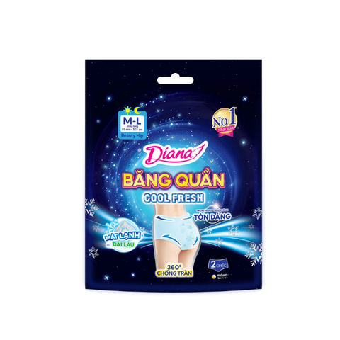  Băng Vệ Sinh Dạng Quần Mát Lạnh Ban Đêm Diana Cool Fresh Beauty Hip 