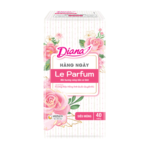  Băng Vệ Sinh Hàng Ngày Hương Mộc Hồng Anh Quốc Diana Le Parfum 