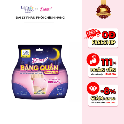  Băng Vệ Sinh Dạng Quần Ban Đêm Diana Beauty Hip 