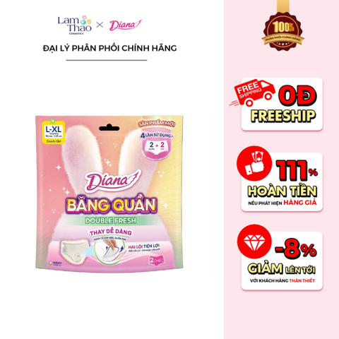  Băng Vệ Sinh Diana Dạng Quần Double Fresh 