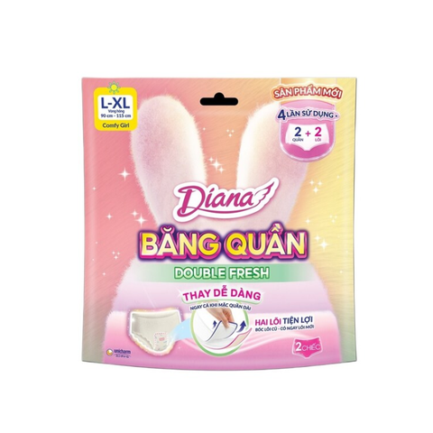  Băng Vệ Sinh Diana Dạng Quần Double Fresh 