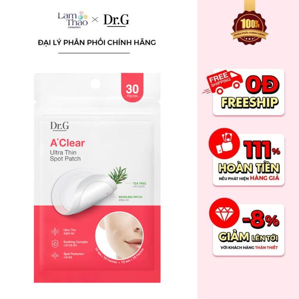 Miếng Dán Mụn Dr.G A Clear Ultra Thin Spot Patch
