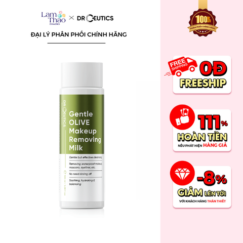 Sữa Tẩy Trang Làm Sạch Drceutics Gentle Olive Makeup Removing Milk 