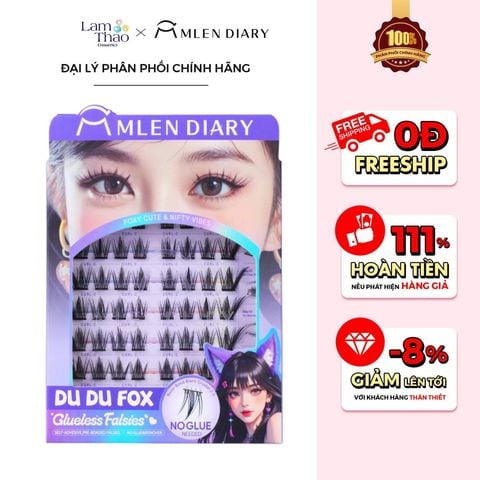  [DEAL SỐC 14.06 - 16.06 TẶNG DỤNG CỤ KÍCH MÍ MLEN DIARY] Mi Tự Dính Mlen Diary Dudu Fox 
