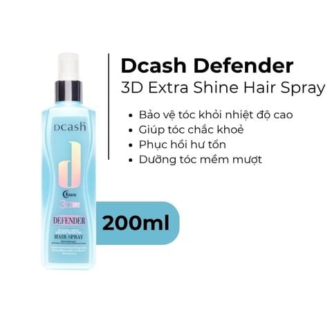  Xịt Dưỡng Tóc Dcash Defender 3D Extra Shine Keratin Moisture Hair Spray 
