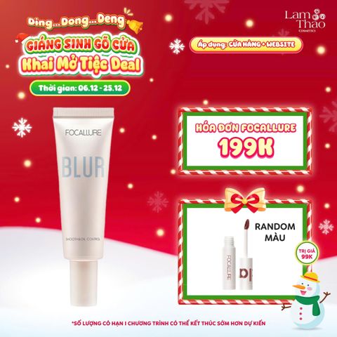  [DEAL SỐC 6.12 - 25.12 MUA HOÁ ĐƠN FOCALLURE 199K TẶNG 01 SON TRUE MATTE LIQUID LIPSTICK] Kem Lót Che Lỗ Chân Lông Làm Mịn Da Focallure Blur Max Hydrating Primer 