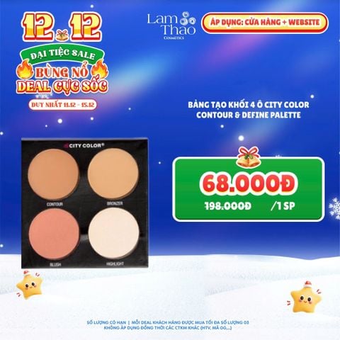  [DEAL SỐC 11.12 - 15.12] Bảng Tạo Khối 4 ô City Color Contour & Define Palette 