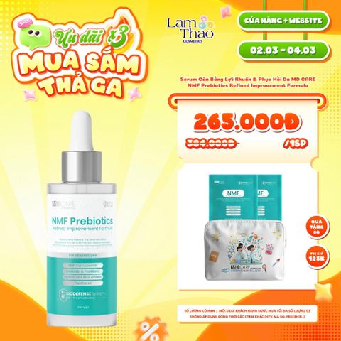  [DEAL SỐC 02.03 - 04.03 TẶNG 02 MASK + TÚI TOTE MD CARE] Serum Cân Bằng Lợi Khuẩn & Phục Hồi Da MD CARE NMF Prebiotics Refined Improvement Formula 