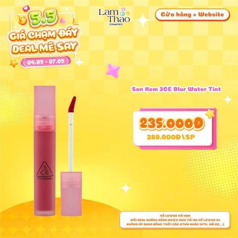  [DEAL SỐC 04.05 - 07.05] Son Kem 3CE Blur Water Tint 