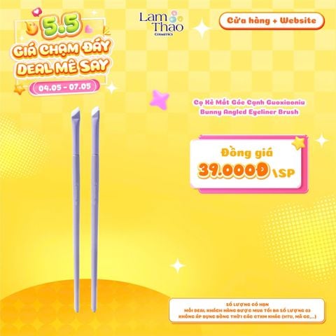  [DEAL SỐC 04.05 - 07.05] Cọ Kẻ Mắt Góc Cạnh Guoxiaoniu Bunny Angled Eyeliner Brush 