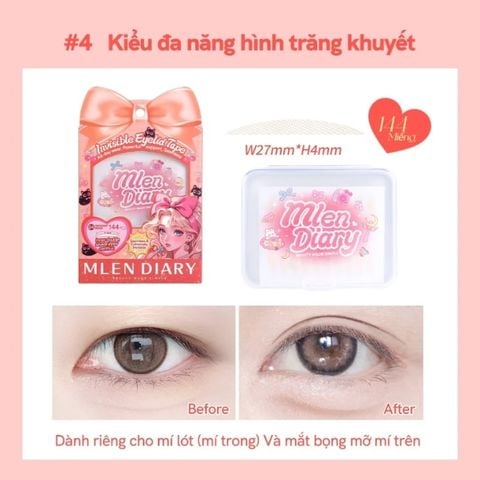  Dán Kích Mí Mlen Diary Đa Năng Hình Lưỡi Liềm ( Mẫu Mới ) 