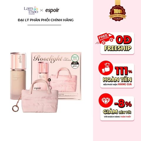  Bộ Kem Nền Espoir Be Glow Foundation 2025 SPF27 PA++ Kèm Túi Special Set 