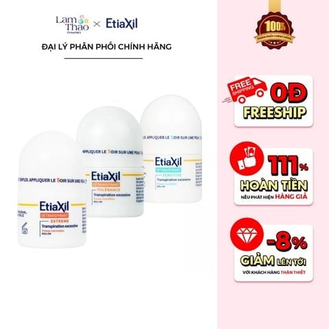  Lăn Khử Mùi Etiaxil Detranspirant Roll-On 