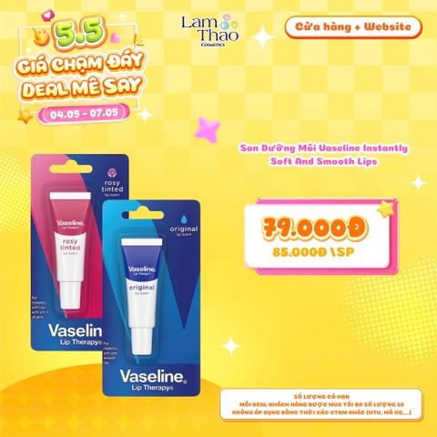  [DEAL SỐC 04.05 - 07.05] Son Dưỡng Môi Vaseline Instantly Soft And Smooth Lips 