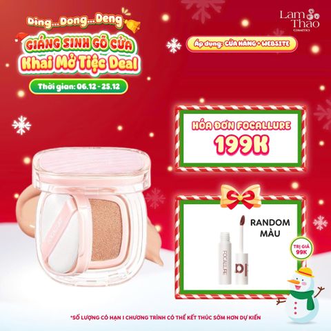  [DEAL SỐC 6.12 - 25.12 MUA HOÁ ĐƠN FOCALLURE 199K TẶNG 01 SON TRUE MATTE LIQUID LIPSTICK]  Phấn Nước Siêu Mỏng Che Phủ Cao Focallure Ink Lasting Matte Cushion 