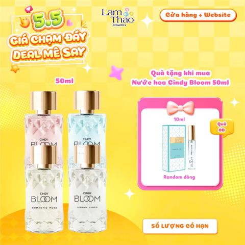  [MUA SIZE 50ML TẶNG MINI SIZE 10ML] Nước Hoa Cindy Bloom 
