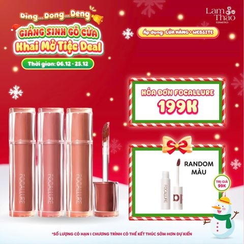  [DEAL SỐC 6.12 - 25.12 MUA HOÁ ĐƠN FOCALLURE 199K TẶNG 01 SON TRUE MATTE LIQUID LIPSTICK] Son Tint Bóng Focallure Juicy Hydrating Lip Tint 