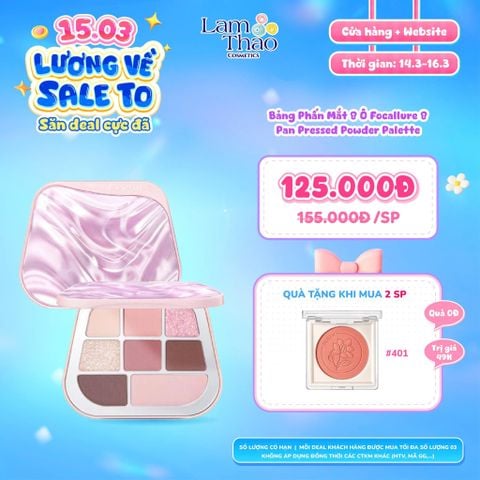  [DEAL SỐC 14.03 - 16.03 MUA 02 TẶNG MÁ HỒNG FOCALLURE] Bảng Phấn Mắt 8 Ô Focallure 8 Pan Pressed Powder Palette 