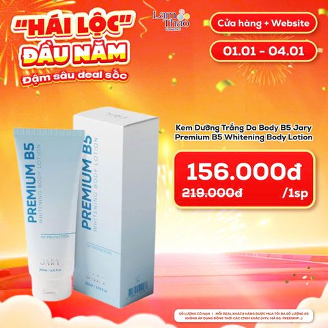  [DEAL SỐC 01.01 - 04.01] Kem Dưỡng Trắng Da Body B5 Jary Premium B5 Whitening Body Lotion 