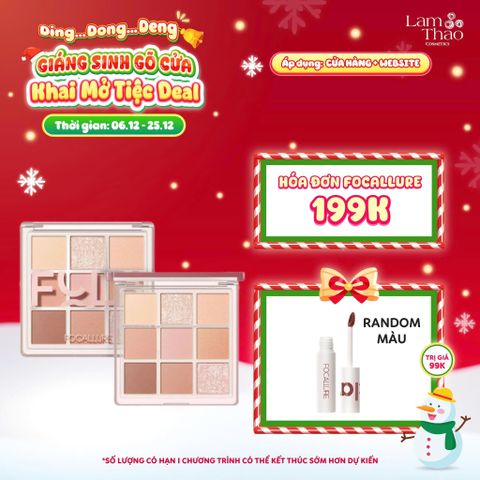  [DEAL SỐC 6.12 - 25.12 MUA HOÁ ĐƠN FOCALLURE 199K TẶNG 01 SON TRUE MATTE LIQUID LIPSTICK] Phấn Mắt 9 Ô Focallure Soft Glam Eyeshadow Palette 