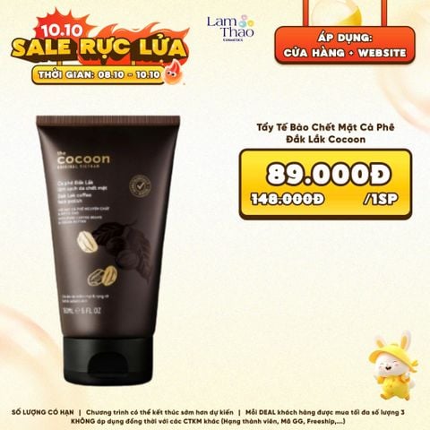  [DEAL SỐC 8.10 - 10.10] Tẩy Tế Bào Chết Mặt Cà Phê Đắk Lắk Cocoon Dak Lak Coffee Face Polish 