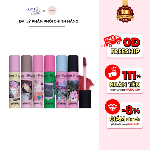  Son Kem Lì Flortte I Am Super Beauty Lip Cream 