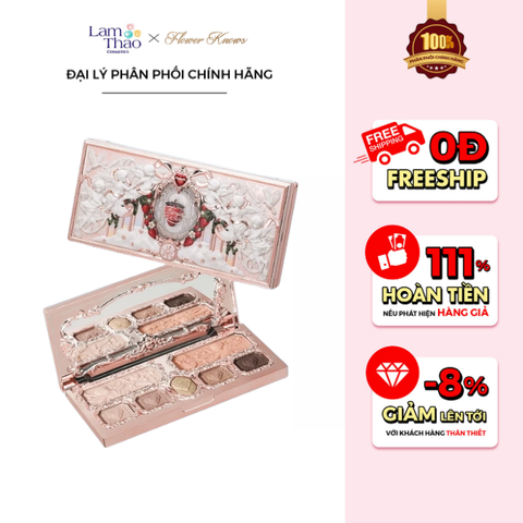  Phấn Mắt Đa Năng Flower Knows Strawberry Cupid Collection Make-Up Palette 