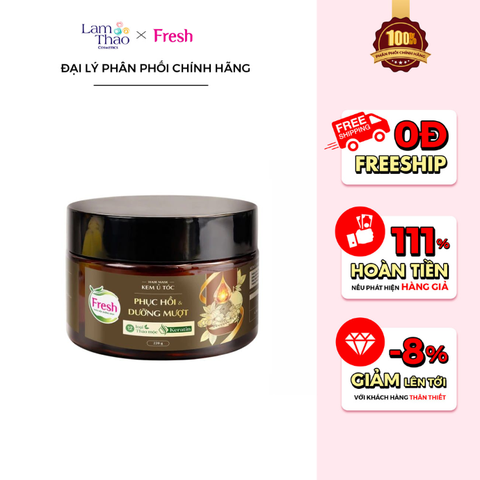  Kem Ủ Thảo Mộc Dưỡng Sinh Phục Hồi & Dưỡng Mượt Tóc Hư Tổn Fresh 