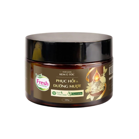  Kem Ủ Thảo Mộc Dưỡng Sinh Phục Hồi & Dưỡng Mượt Tóc Hư Tổn Fresh 