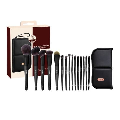  Bộ Cọ Trang Điểm Glorie 15 Cây The Velvet Noir Collection 