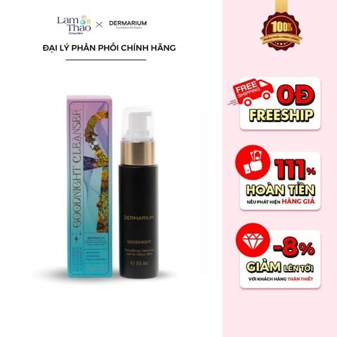  Gel Rửa Mặt Than Hoạt Tính Dermarium Goodnight Cleanser 