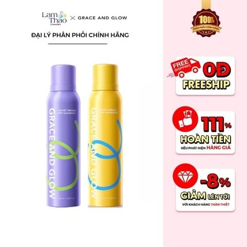  Gội Đầu Khô Phồng Tóc Grace and Glow (Mẫu Mới) 