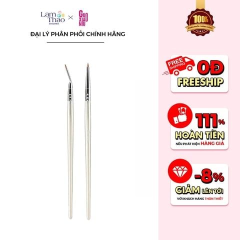  Cọ Kẻ Mắt Góc Đa Chức Năng Rose Gold Guoxiaoniu Eyeliner Brush 