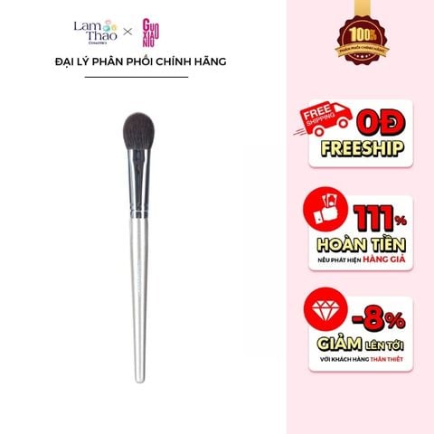  Cọ Má Hồng Và Bắt Sáng Rose Gold Guoxiaoniu Tongue-Shaped Highlight & Blush Brush 