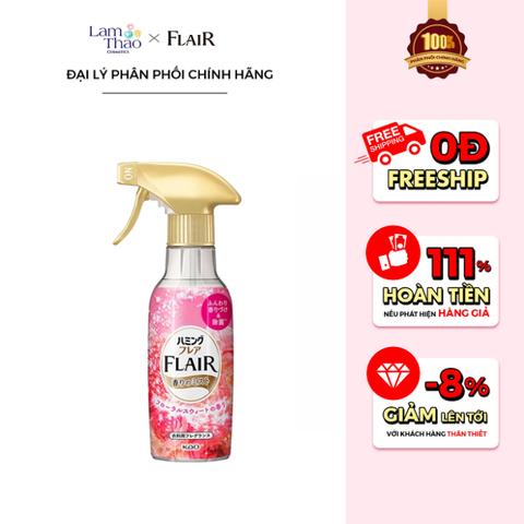  Xịt Thơm Làm Phẳng Quần Áo Hương Hoa Dịu Ngọt Kao Flair Fragrance Floral & Sweet Mist 