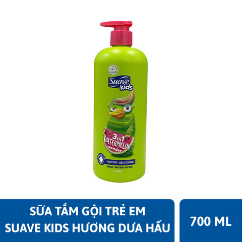  Sữa Tắm Gội Trẻ Em Suave Kids 3in1 Fruity Scent Gentle Cleansing Shampoo - Conditioner - Body Wash 