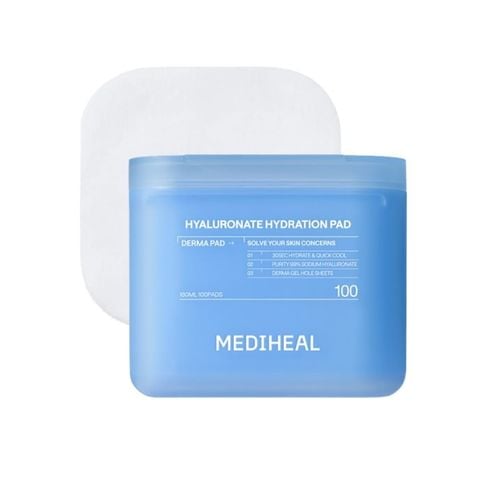  Toner Pad Dưỡng Ẩm & Cấp Nước Chuyên Sâu Mediheal Hyaluronate Hydration Pad 