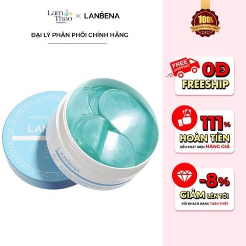  Mặt Nạ Mắt Dưỡng Ẩm, Làm Dịu Lanbena Hydrating Sodium Hyaluronate Hydra Gel Eye Patches 