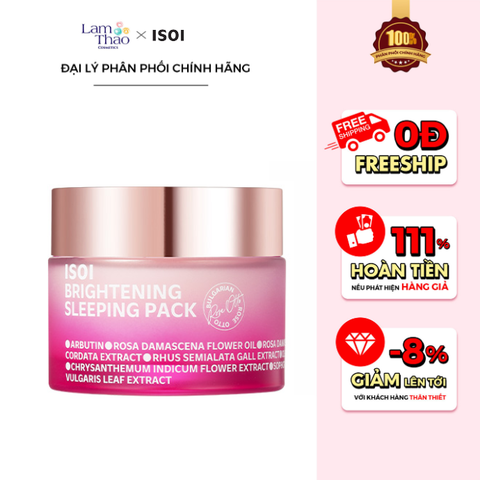  Mặt Nạ Ngủ Dưỡng Da & Phục Hồi ISOI Brightening Sleeping Pack 
