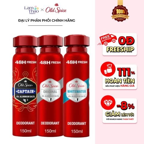  Xịt Khử Mùi Old Spice Deodorant Body Spray 
