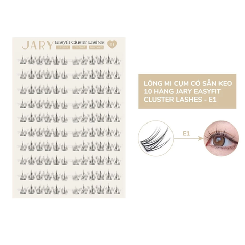  Lông Mi Cụm Sẵn Keo 10 Hàng Jary Easyfit Cluster Lashes 
