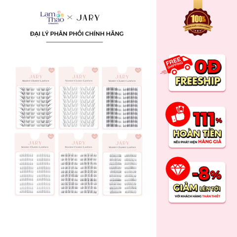  Lông Mi Cụm Không Keo 10 Hàng Jary Master Cluster Lashes 