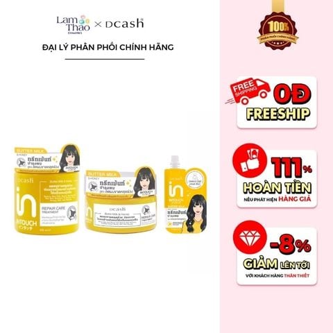  Hấp Dầu Dcash Intouch Butter Milk And Honey Repair Care Treatment 