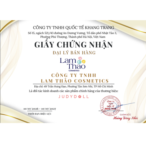 Kem Chống Nắng Cấp Ẩm Nâng Tone Judydoll Sun Defense Tinted Moisturizer SPF50+ PA++++ 