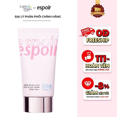  Kem Chống Nắng Espoir Water Splash Cica Tone Up Sun Cream SPF50+ PA+++ 